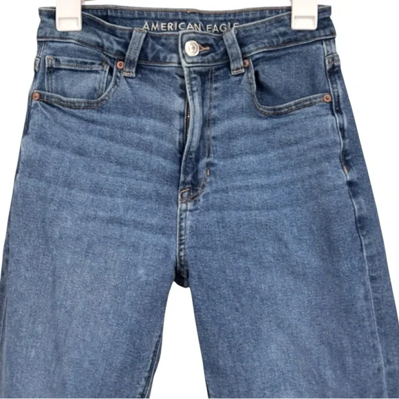 American Eagle Blue Jeans Stretch Denim Size 6 Long Women's - Picture 2 of 11